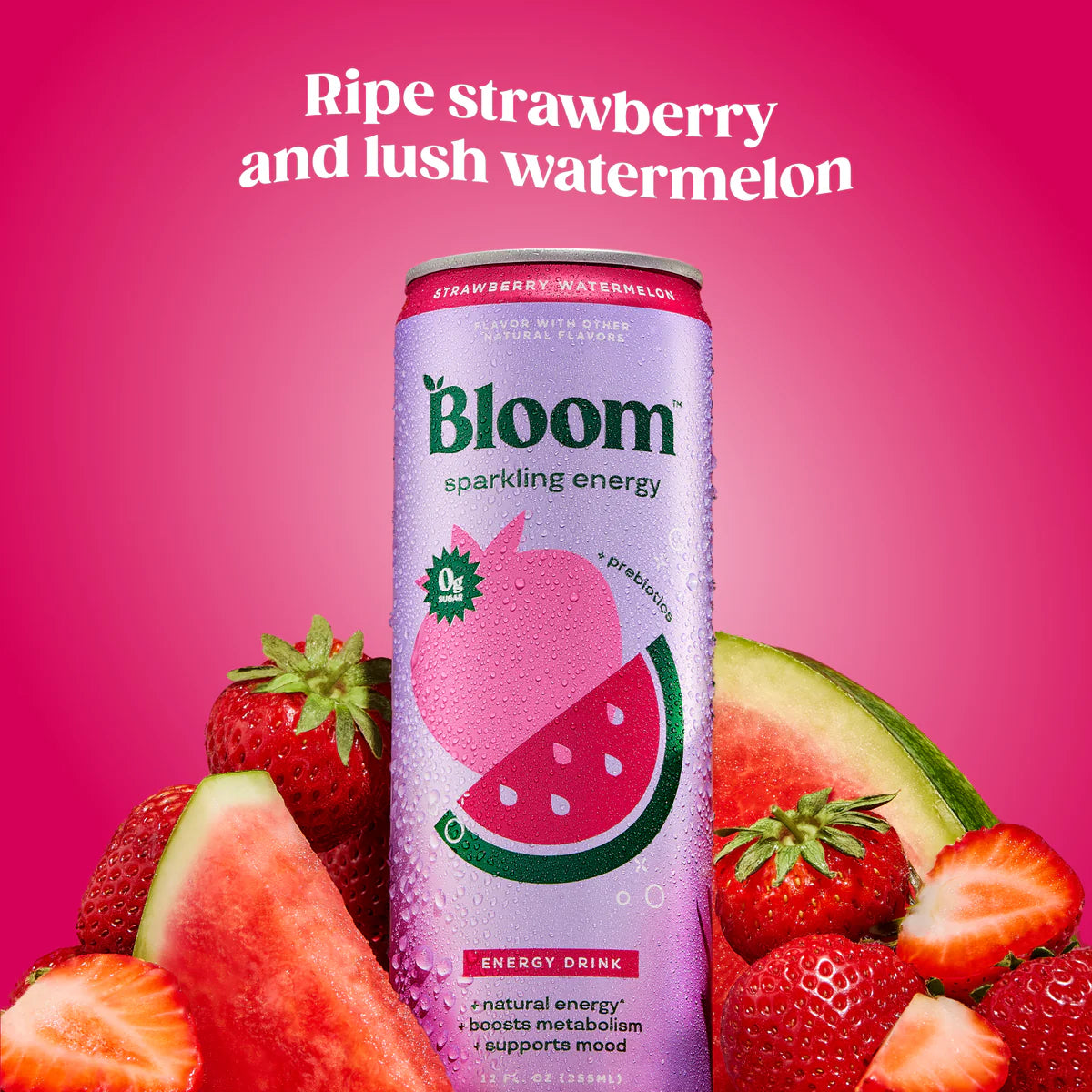 Bloom Sparkling Energy - Strawberry Watermelon