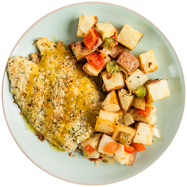 Lemon and Herb Crusted Fish