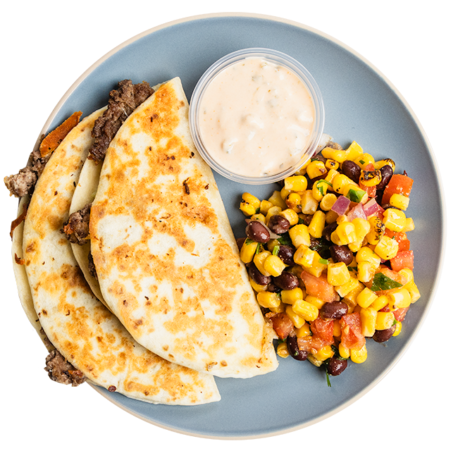 Smashed Burger Quesadilla