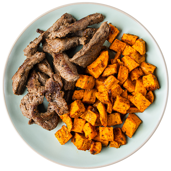 Steak and Sweet Potatoes