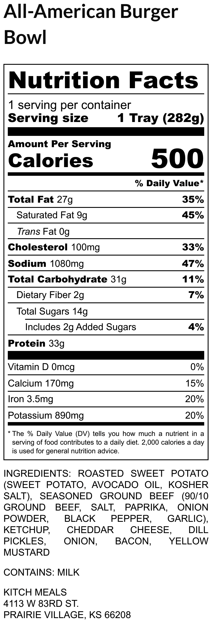 All-American Burger Bowl