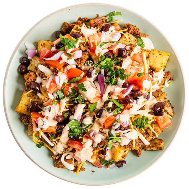 Loaded Potato Taco Bowl