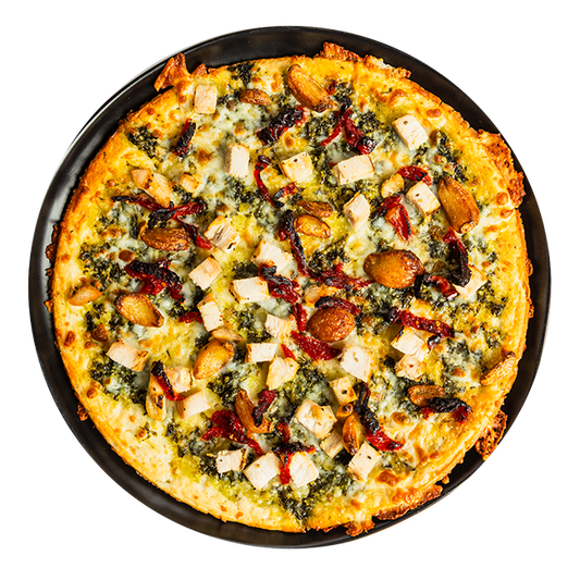 Grilled Chicken Pesto Pizza