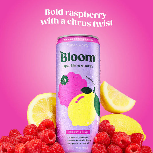 Bloom Sparkling Energy - Raspberry Lemon